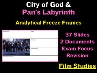 A Level Film Studies: City of God & Pan's Labyrinth Freeze Frames Analysis