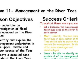 River Management - The river Tees