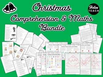 Christmas Maths and Comprehension BUNDLE UKS2