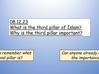 Islam Pillar 3 - Zakat