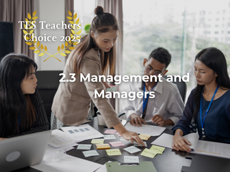 Cambridge AS Business Management Managers PowerPoint 2026-2028 Exams Complete Unit 2.3 9609