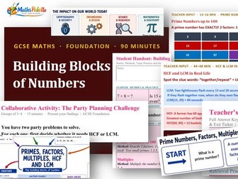 Primes, Factors, Multiples, HCF and LCM - the Building Blocks of Numbers