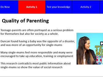 Contemporary issues in the family AQA sociology