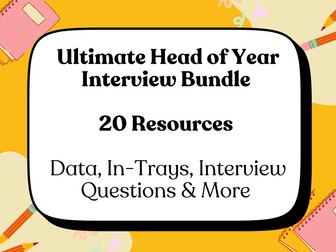 Head of Year / Head of House Interview Questions, Tasks & Answers – Complete Pastoral Leader Interview Bundle