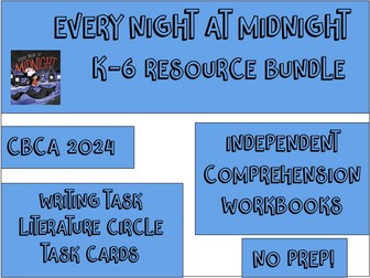 Every Night at Midnight - HUGE Resource Bundle- Stages 1-3 - CBCA Shortlist 2024