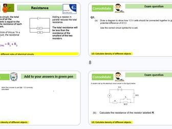 Circuit rules revision GCSE Combined Science AQA Physics