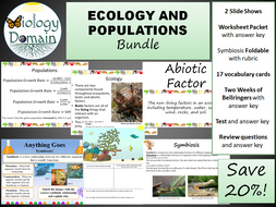 Ecology and Populations Bundle | Teaching Resources