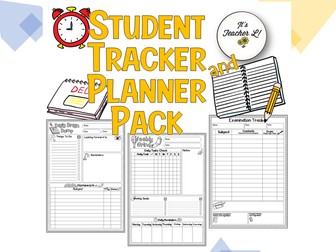 Student Planner and Tracker Pack