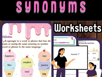 Synonyms Worksheets