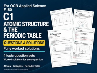 OCR AAQ Applied Science - F180 C1 Practice Questions