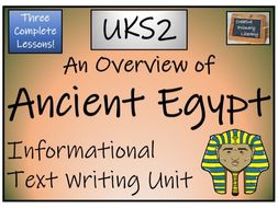 UKS2 History - Ancient Egypt Informational Text Writing Unit | Teaching ...