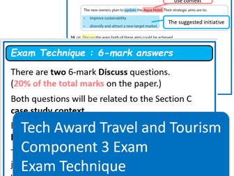 Discuss Command Word : Tech Award Travel and Tourism Component 3 exam