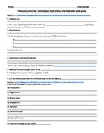 Ecosystems and food webs. Bundle