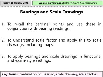 Bearings and Scale ppt GCSE Maths