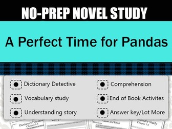 A Perfect Time for Pandas Novel Study-Complete Novel Study