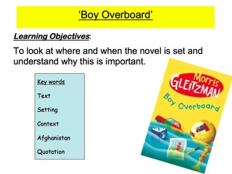 Boy Overboard - Whole scheme of work