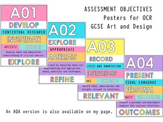Assessment Objectives Posters / OCR GCSE Art and Design