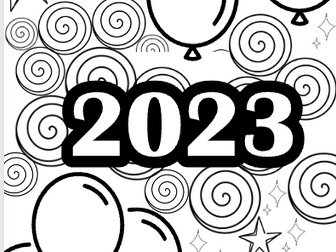 Mindfulness Colouring - 2023 New Year 