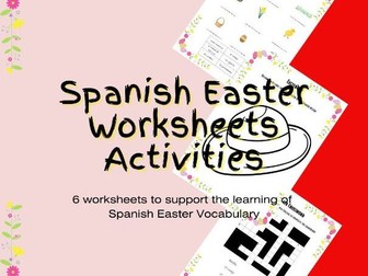 Spanish Easter Worksheets Activity