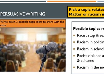 Discursive writing - Racism