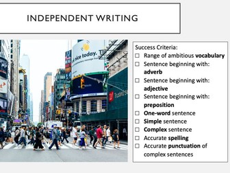 Interview Lesson; Descriptive Writing; KS3