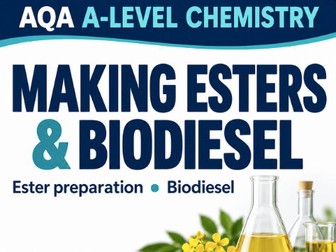 AQA A-Level Chemistry: Making Esters & Biodiesel PowerPoint