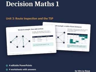 D1 Unit 3: Route inspection and the TSP (Edexcel IAL)