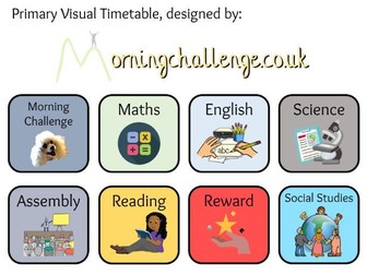 Primary Visual Timetable