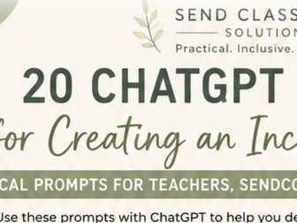 20 ChatGPT Prompts for Creating an Inclusive Classroom | New Teacher Guide
