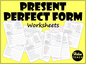 Present Perfect Form Worksheets | Differentiated | With Answers