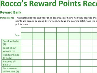 Behavioural rewards sheets for disaffected students