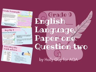 AQA English Language, Paper One, Question Two