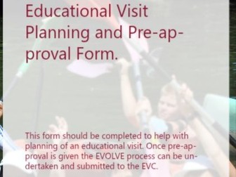 Educational Visit Pre Approval Form