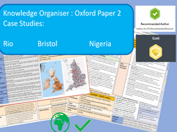 GCSE AQA 9-1 Oxford Case Studies Paper 2. Case Studies, Bristol, Rio and Nigeria Knowledge Organisers