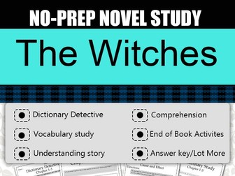 The Witches Novel Study-Complete Novel Study.