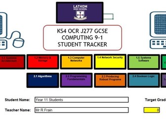 OCR J277 Computer Science Tracker for Students