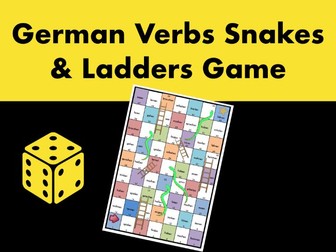 German Verbs Snakes & Ladders Game