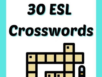 30 ESL Vocabulary Crosswords