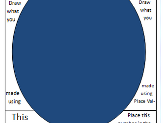Representing numbers a range of ways - poster activity -place value