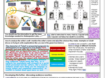 KS4 Eduqas English Lit Romeo and Juliet Knowledge Organiser.