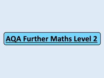 AQA Further Maths Level 2 - Coordinate Geometry