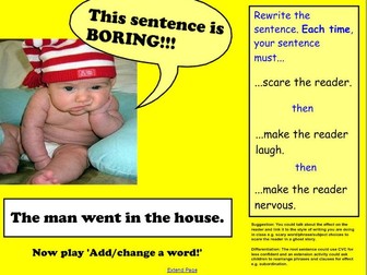 Word, sentence and punctuation warm up activities.