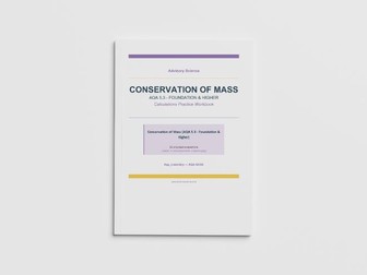 Conservation of Mass Calculations - AQA GCSE Chemistry Practice Book