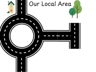 My Local Area Drawing/ Writing Frame EYFS All About Me Nursery/ Reception