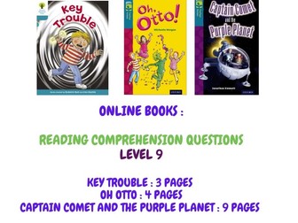Free Online Books:  Reading Comprehension (Level 9) Gr 3-5