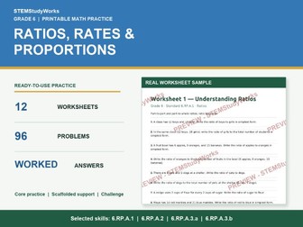 Grade 6 Ratios, Rates & Proportions