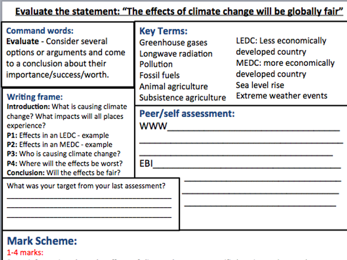 Geography homework sheets help ks3