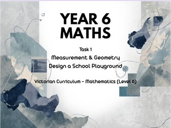 Year 6 Maths Rich Task – Playground Design