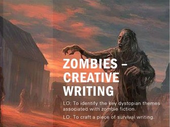 Dystopian Diary Writing (Zombie Theme)