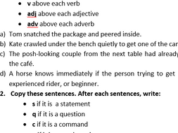 Year 5 spag revision picture